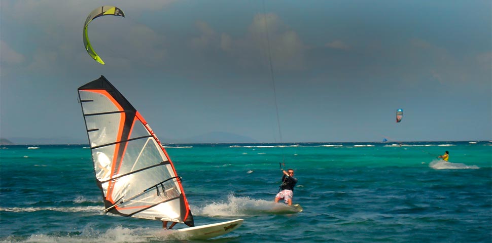 wakeboard windsurf and kitesurf image