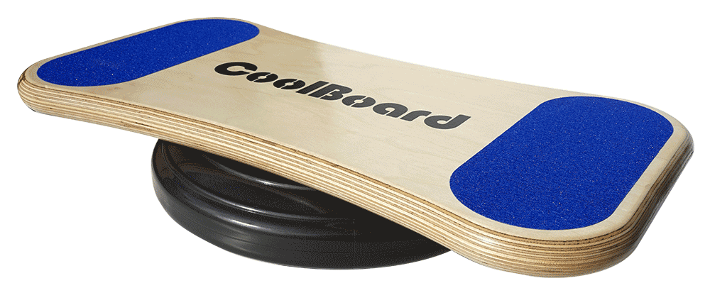 Image of CoolBoard wobble board, Medium, on 40 cm balance disc, 3/4