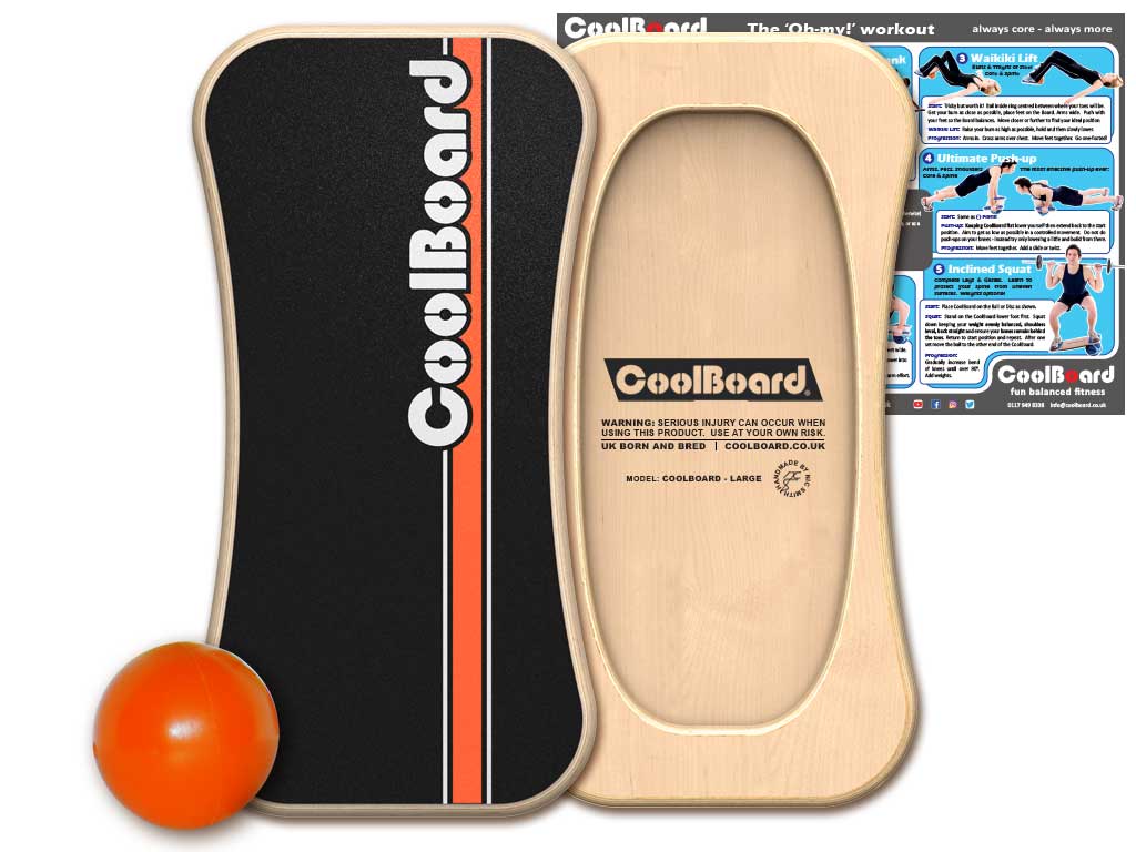 Large CoolBoard balance board with Ball 2