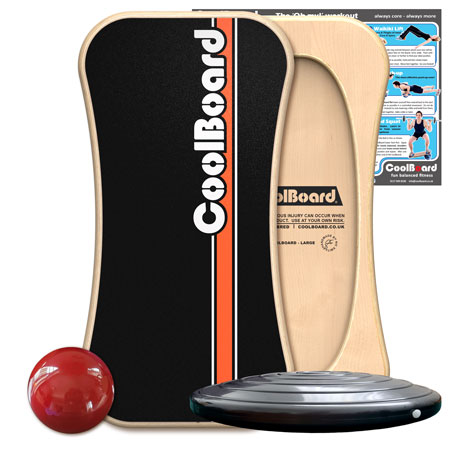Large CoolBoard balance board with Ball and Disc Large CoolBoard balance board with Ball and Disc