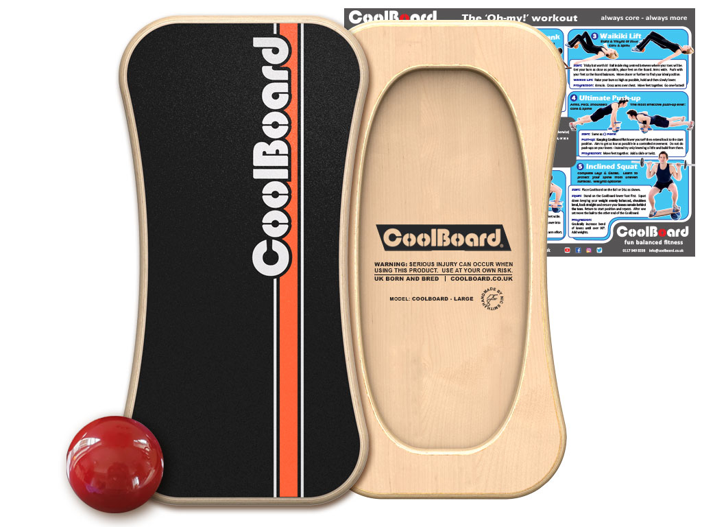 Large CoolBoard balance board with Ball