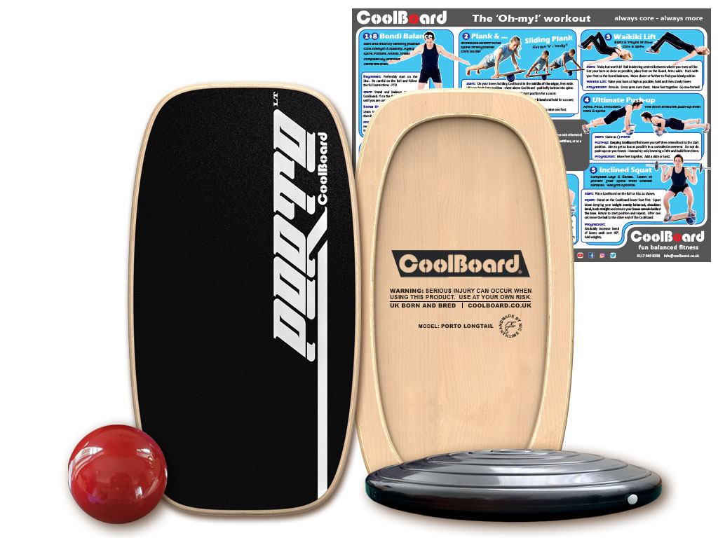 Porto LT balance board with Ball and Disc