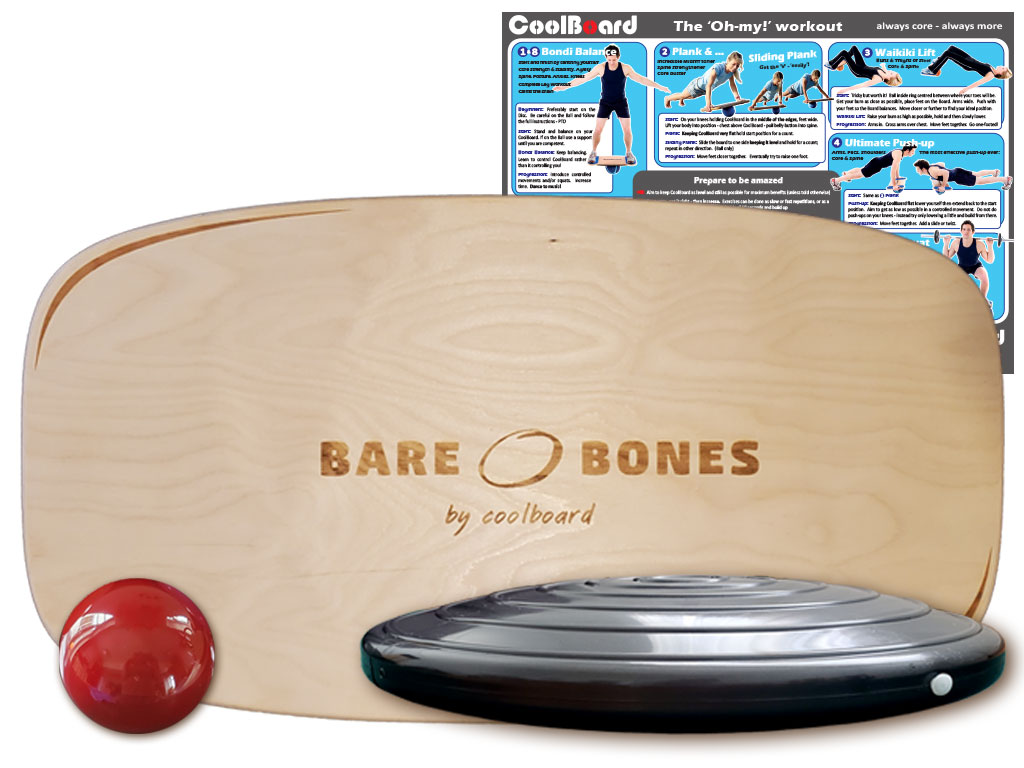 bare bones balance board with ball and disc product