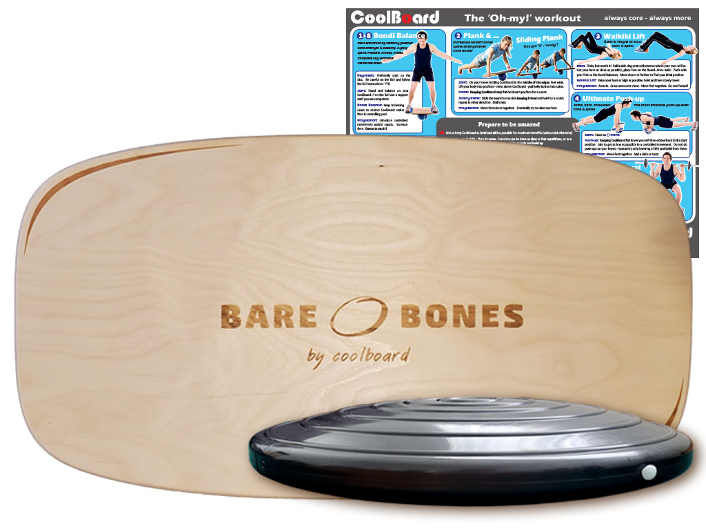 bare bones balance board with disc