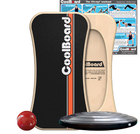 Medium CoolBoard balance board with Ball and Disc