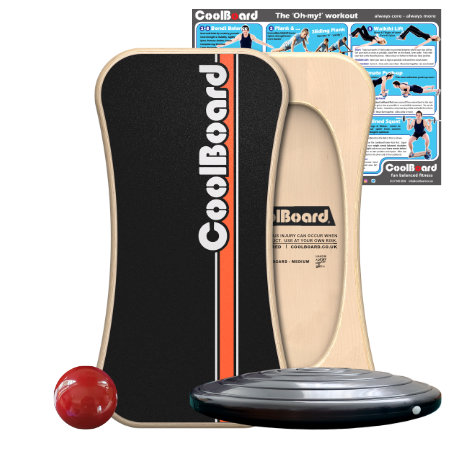 Medium CoolBoard balance board with Ball and Disc