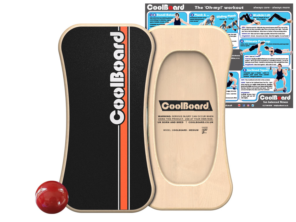 Medium CoolBoard balance board with Ball Medium CoolBoard balance board with Ball